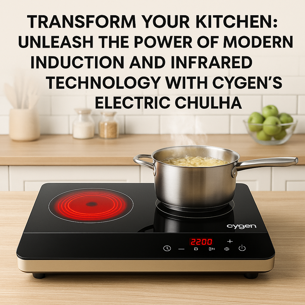 Transform Your Kitchen: Unleash the Power of Modern Induction and Infrared Technology with Cygen's Electric Chulha