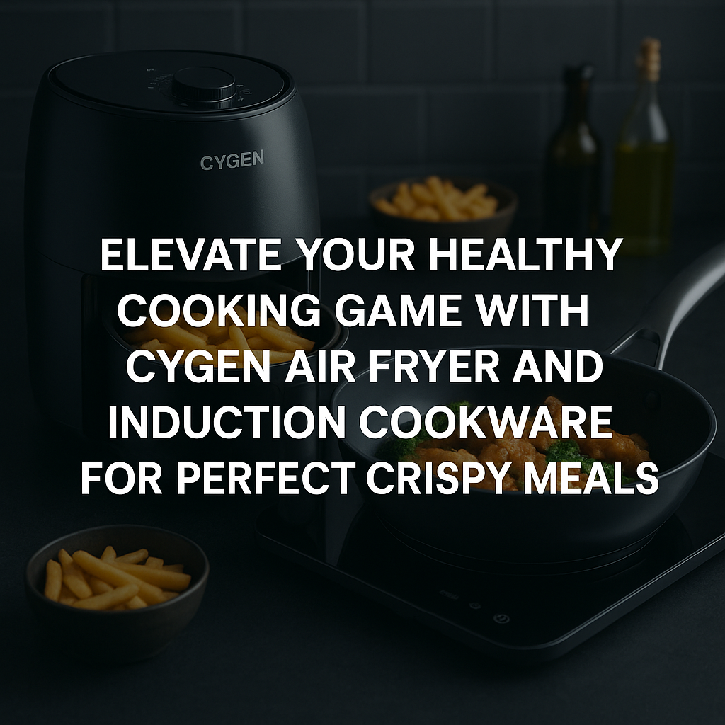 Elevate Your Healthy Cooking Game with Cygen Air Fryer and Induction Cookware for Perfect Crispy Meals