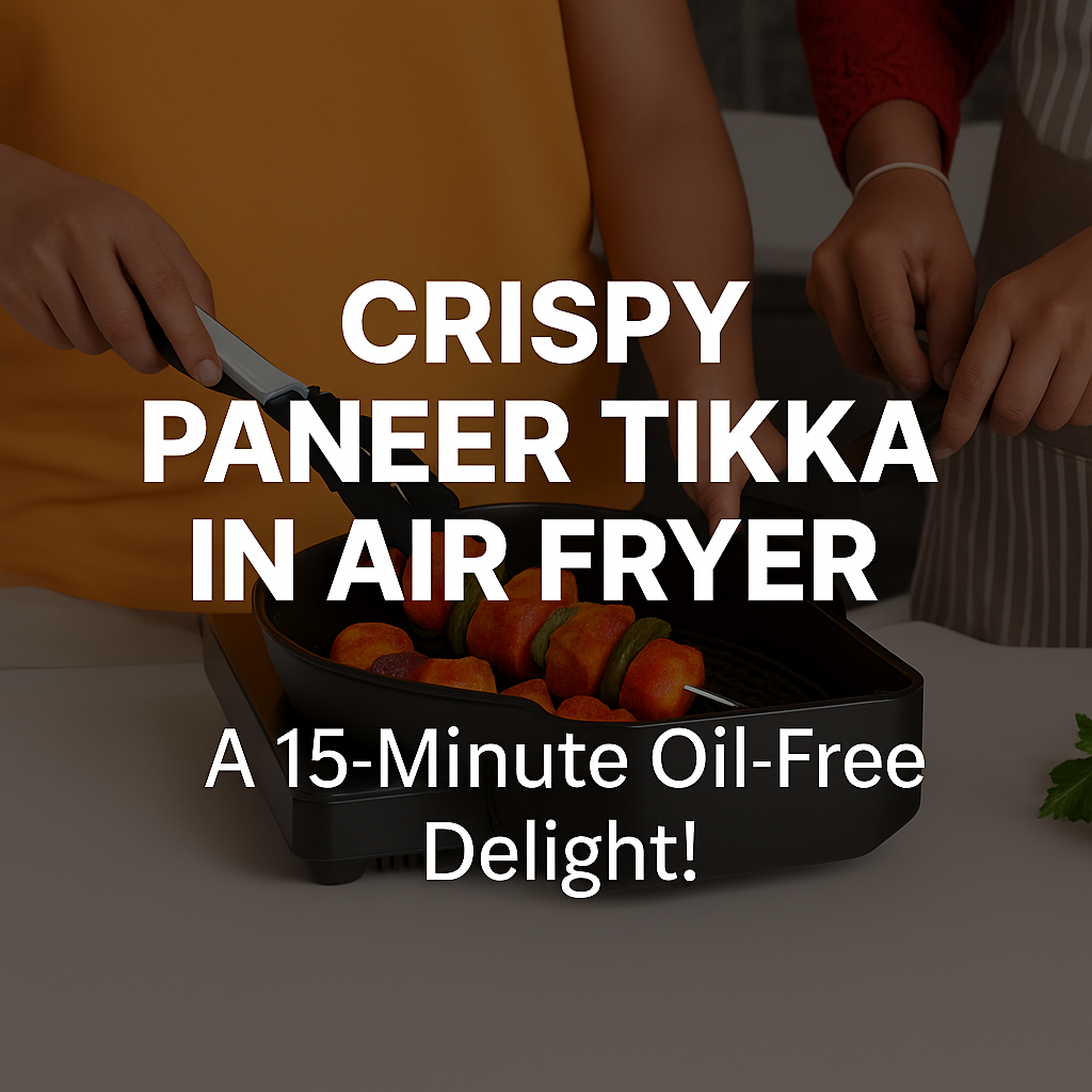 Crispy Paneer Tikka in Air Fryer – A 15-Minute Oil-Free Delight!